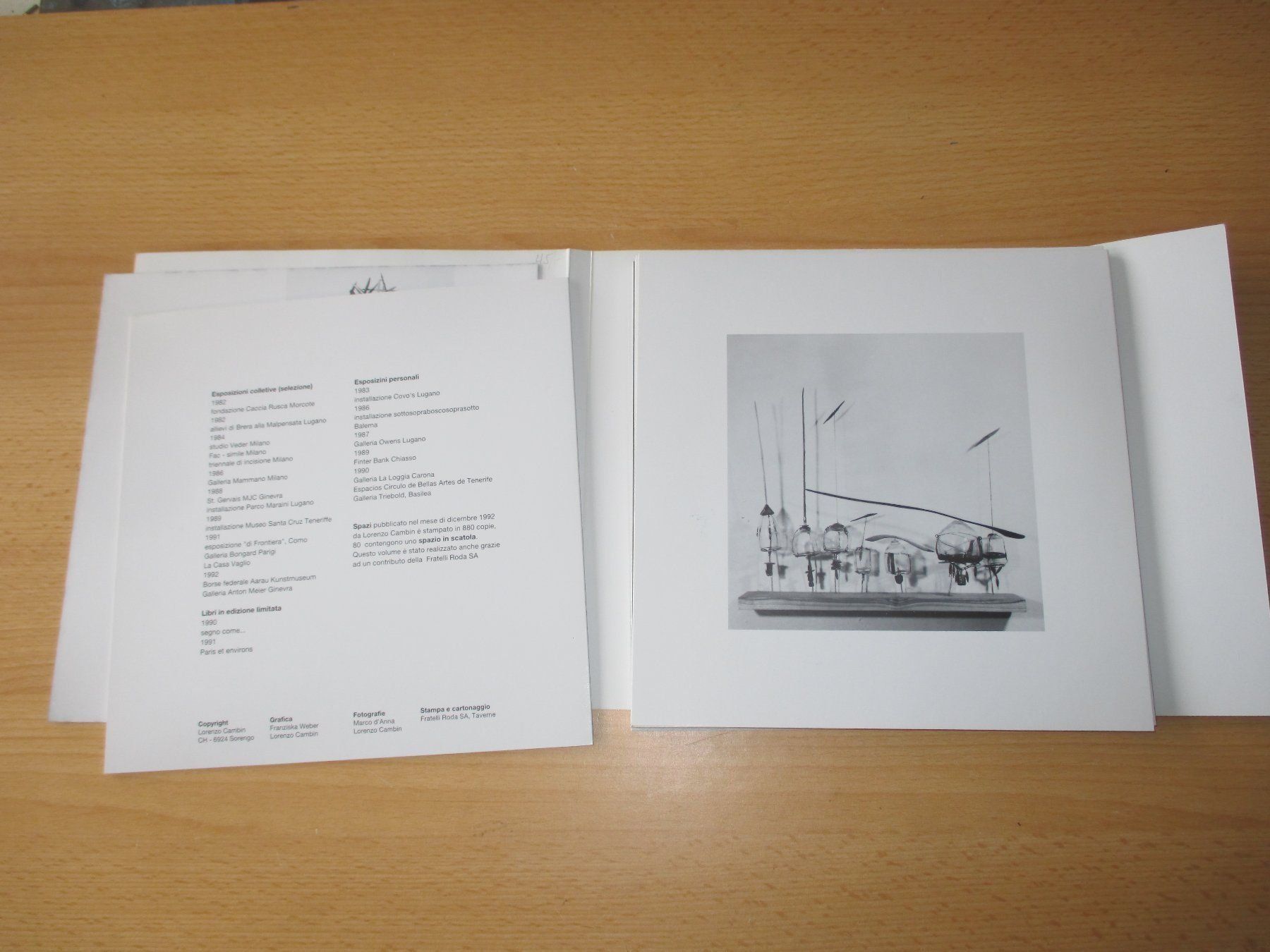 Libri: Kunstmappe Lorenzo Cambin spazi – Usato da Flims - Dorf venduto da Stagediver 3