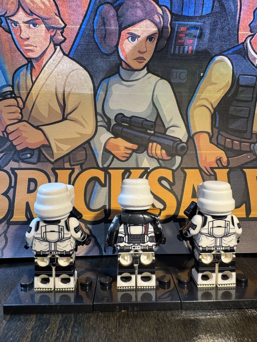 Star Wars Statuette: Star Wars Scout Trooper Commander + 2x Scouts Lego-Komp. – Nuovo (secondo la descrizione) da Zufikon venduto da BrickSales 1