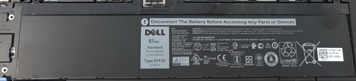 Dell Akkus: Dell Batterie 97Wh – Gebraucht aus La Tour-de-Trême von ValGruyere