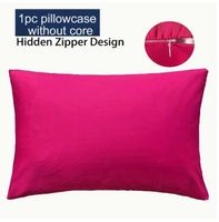 NEUER Kissenbezug pink 50 x 66cm Baumwolle - 226152