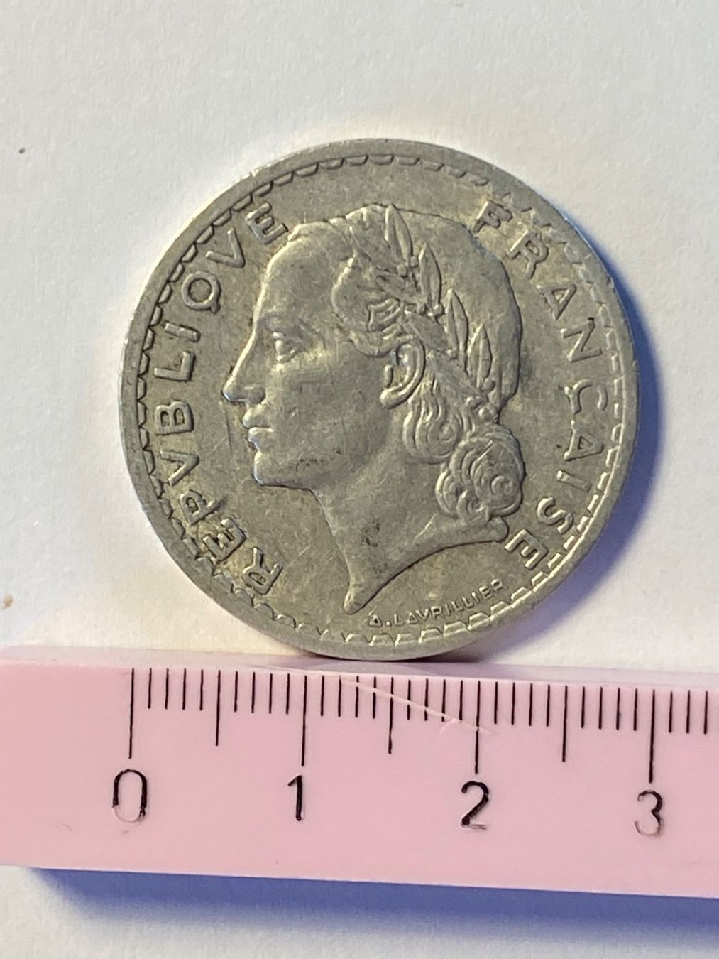 Tutti le monete: 5 francs 1945 republique francaise – Usato da Rosshäusern venduto da Reb_87sr 6