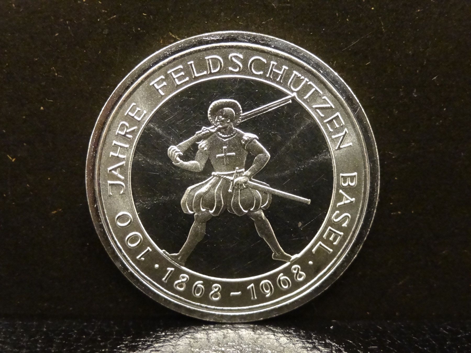 Médailles: KANT. SCHÜTZENFEST BEIDER BASEL 1968 SILBER – D'occasion à Kerzers par Flaschenposten