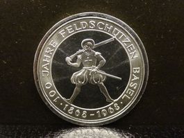 KANT. SCHÜTZENFEST BEIDER BASEL 1968 SILBER