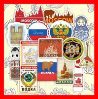 Russland Russia CCCP Putin Moskau UDSSR 50 tlg Stickerset