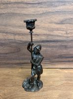 Kerzenständer Zinn Soldat, Antik Look, Deko
