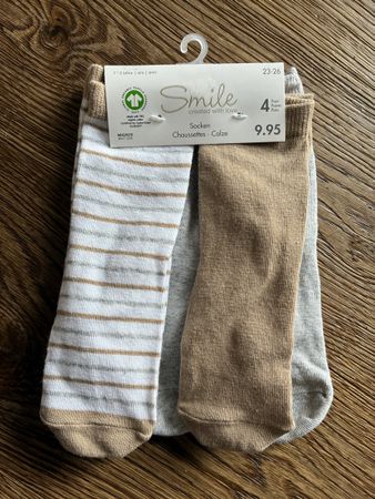 Smile 4 x Socken Größe 23-26 NEU