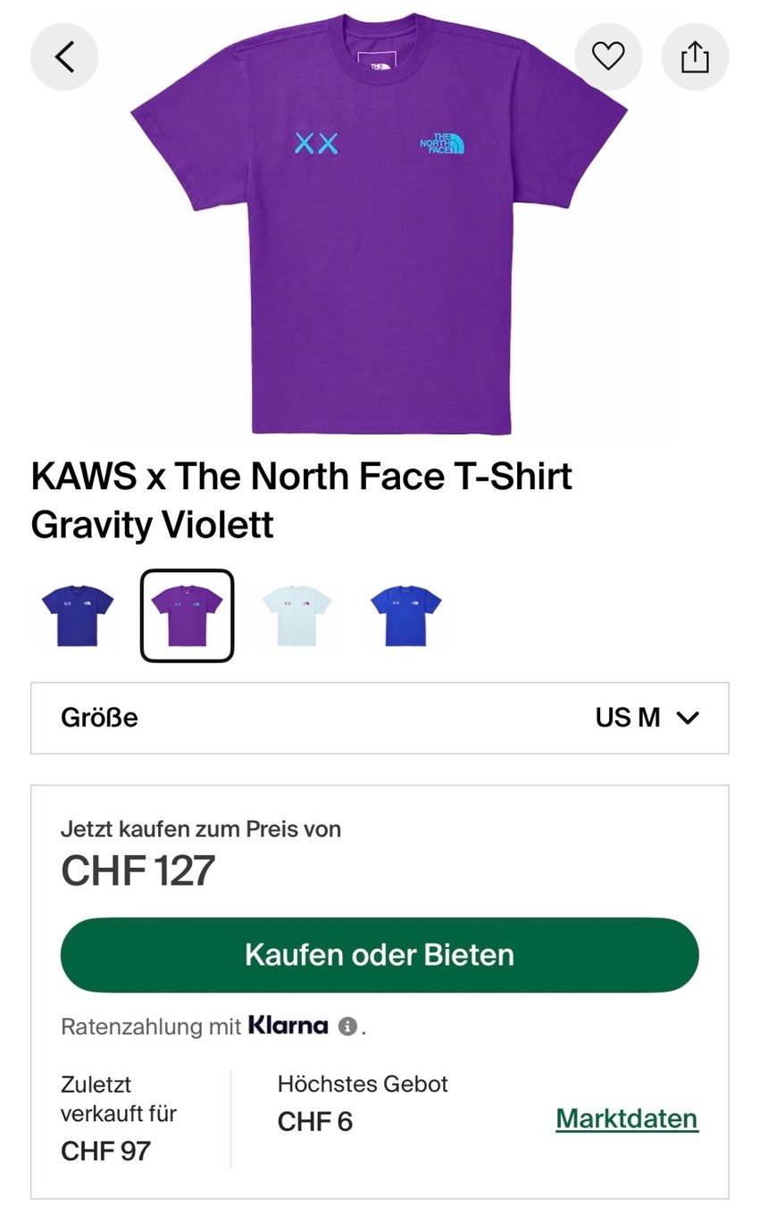 North Face T-Shirts: Kaws x The North Face T-Shirt Bundle / DSWT/ Size M Both – Neu und originalverpackt aus Lenzburg von 7LegionStuff 1