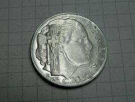 Italien 20 Centesimi, 1942 Magnetisch, geriffelter Rand