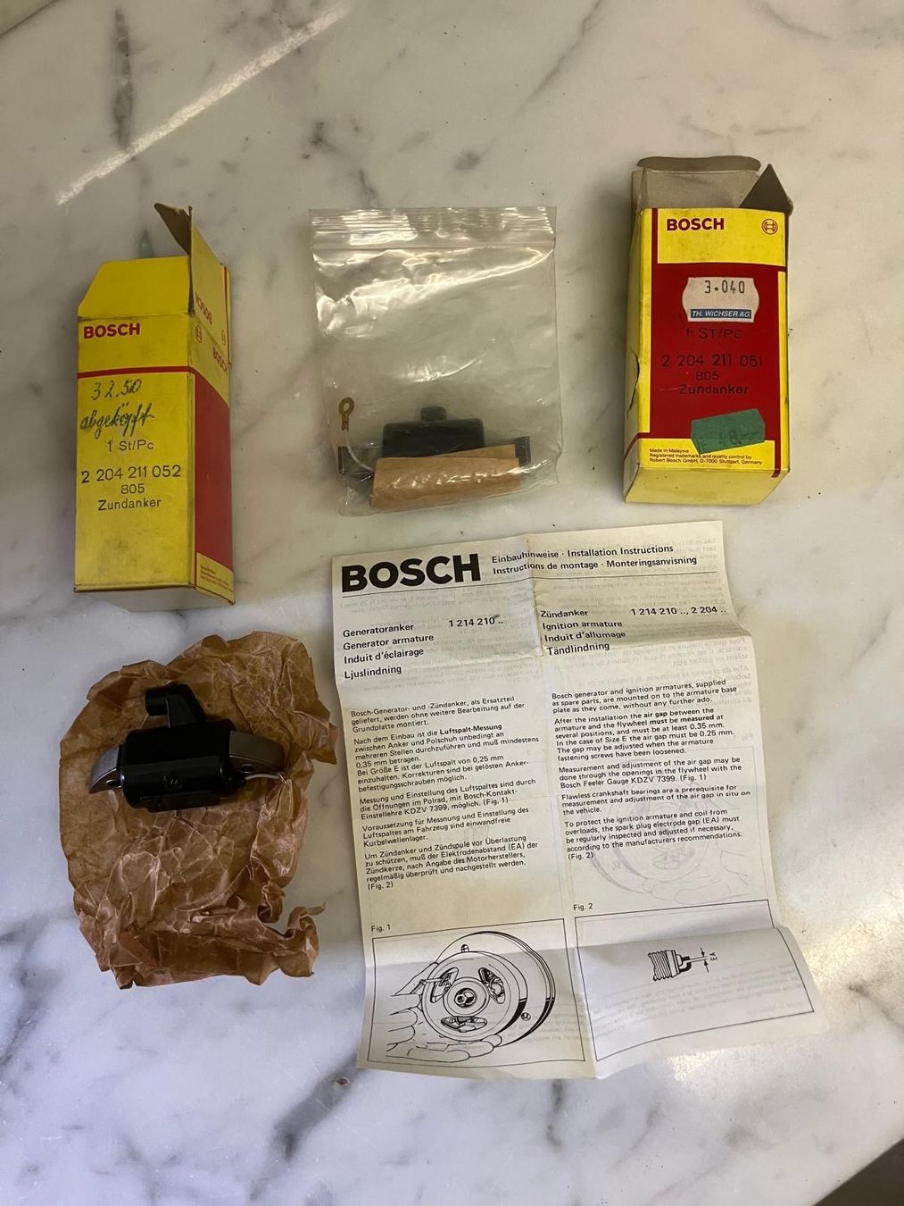 Parti ricambio per ciclomotori: Zündanker Bosch, originalverpackt, NOS – Usato da Regensdorf venduto da 7ws8