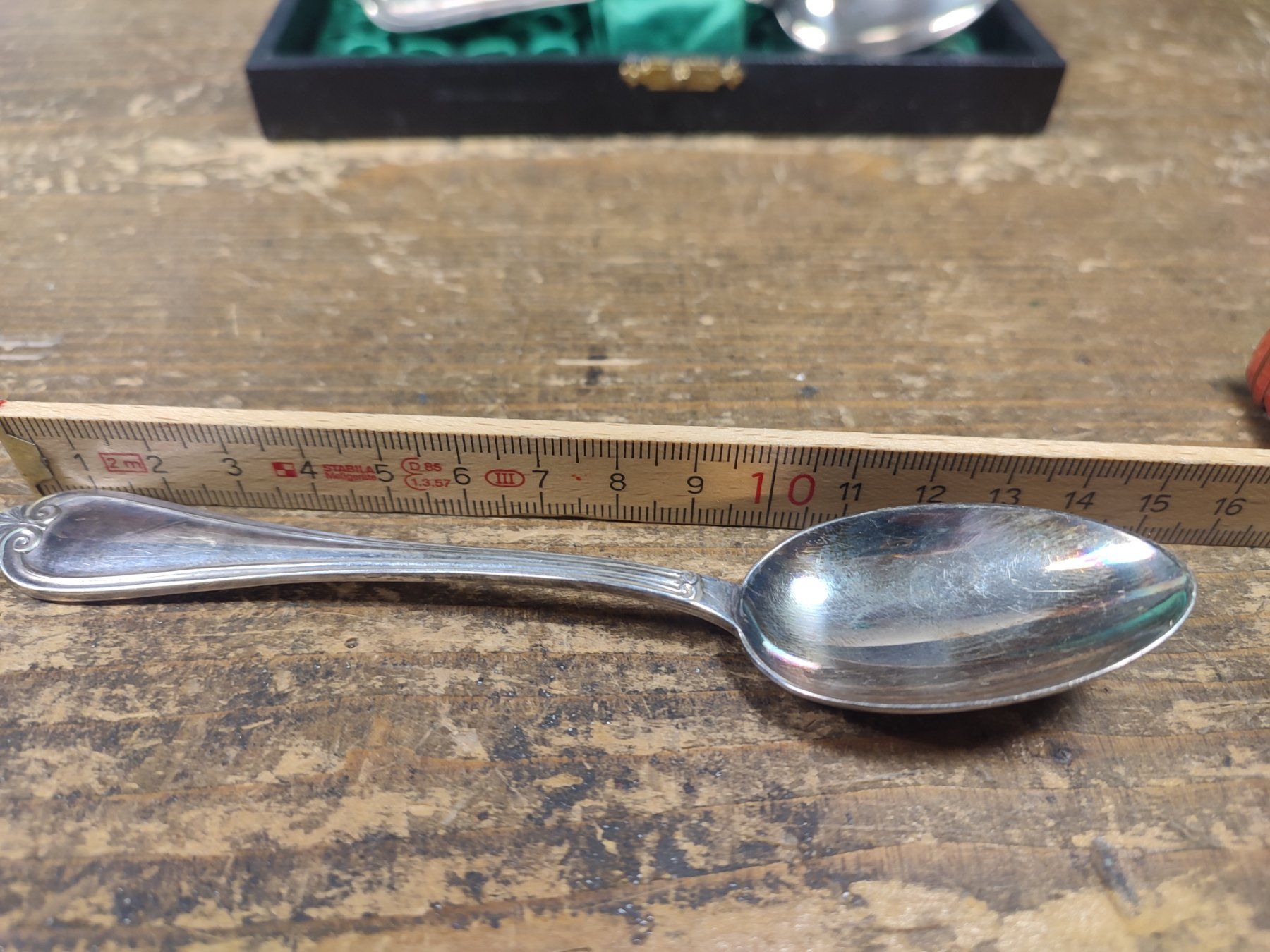 Cucchiai: Wunderschöne alte versilberte Löffel 90/18 – Usato da Gelterkinden venduto da MYSTOREFORYOU4460 8