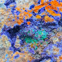 AZURIT mit MALACHIT, Kräftige Farben, Marokko