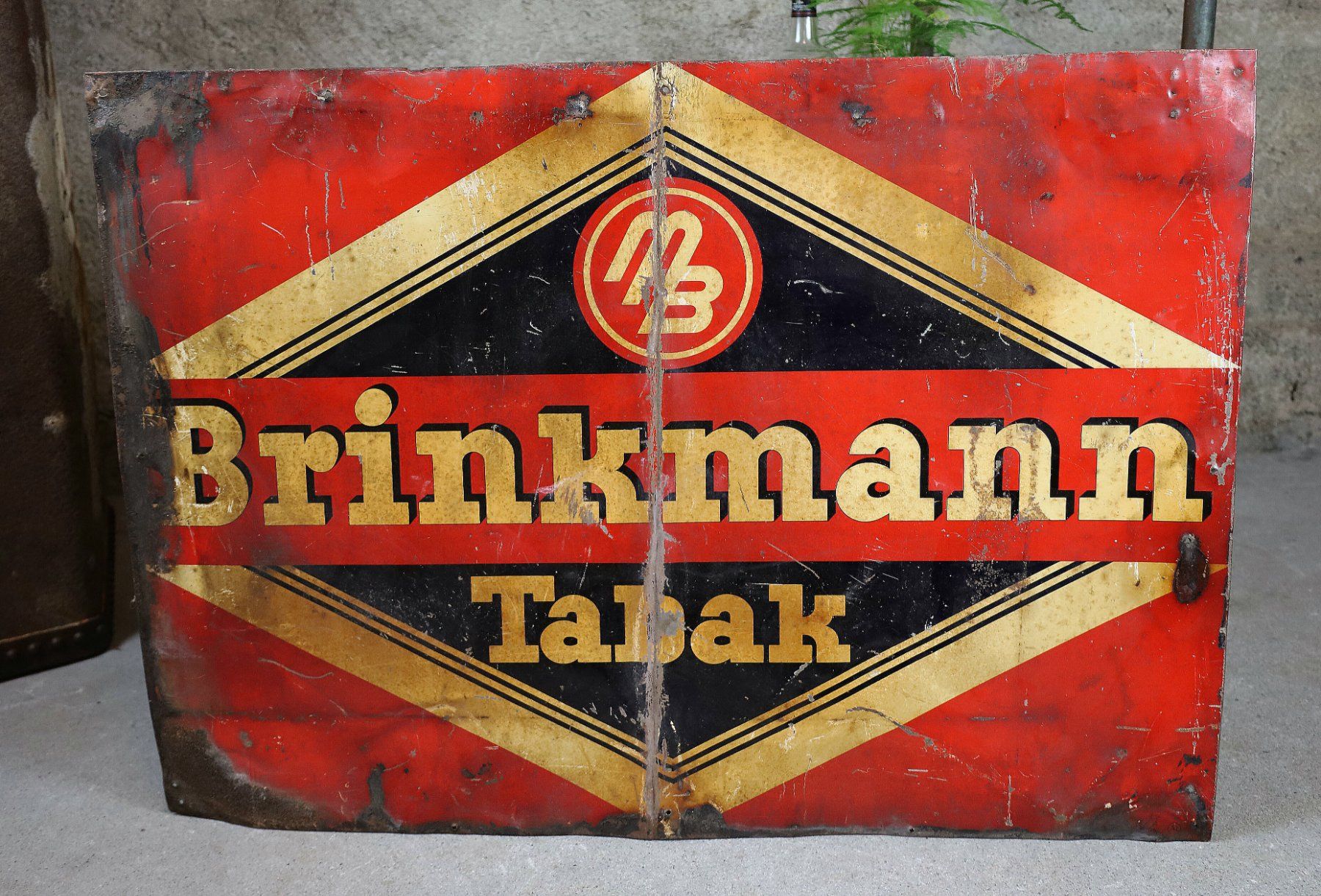 Insegne: Blechschild "Brinkmann Tabak" – Usato da Birrwil venduto da brandschatz_birrwil 1