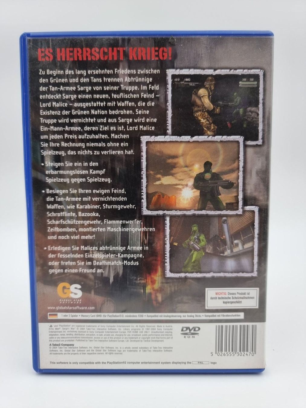 Sony Spiele: Army Men - Sarge's War (PS2) – Gebraucht aus Herisau von ZelliZone 1