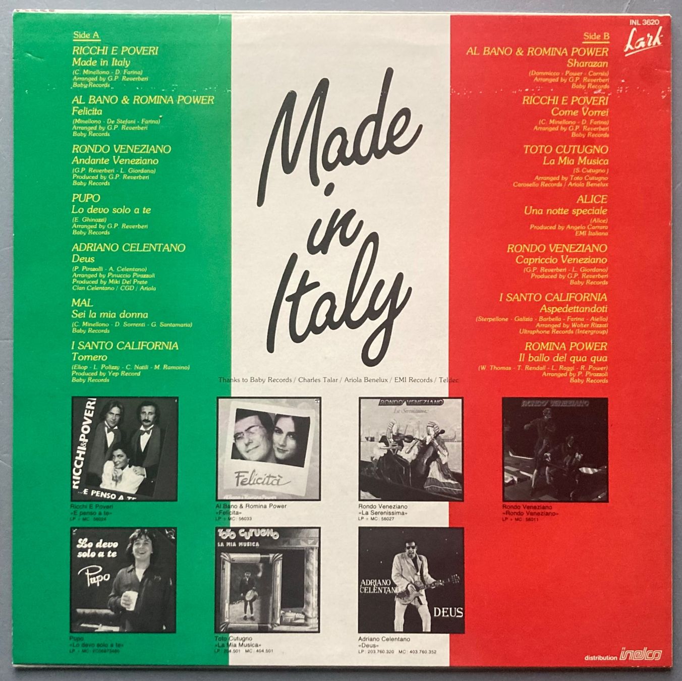 Dischi in vinile: DIVERS ARTISTES - MADE IN ITALY – Usato da Poliez-Pittet venduto da Newtown-Records 1