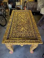 Antiker Schmucktisch Holz Gold - Preis verhandelbar