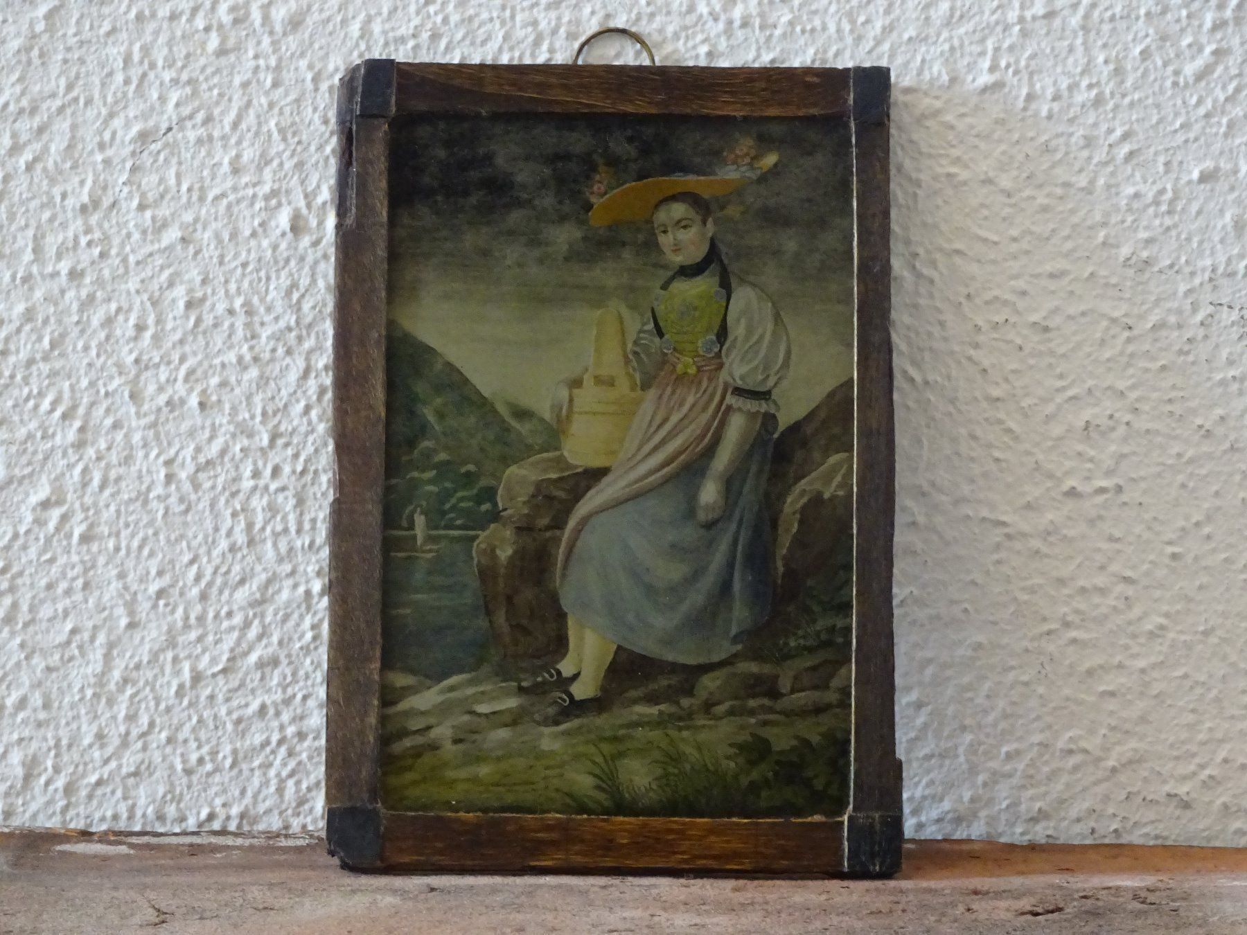 Gemälde: Urnerin am Urnersee / Uri – Gebraucht aus Esslingen von eintagammeer