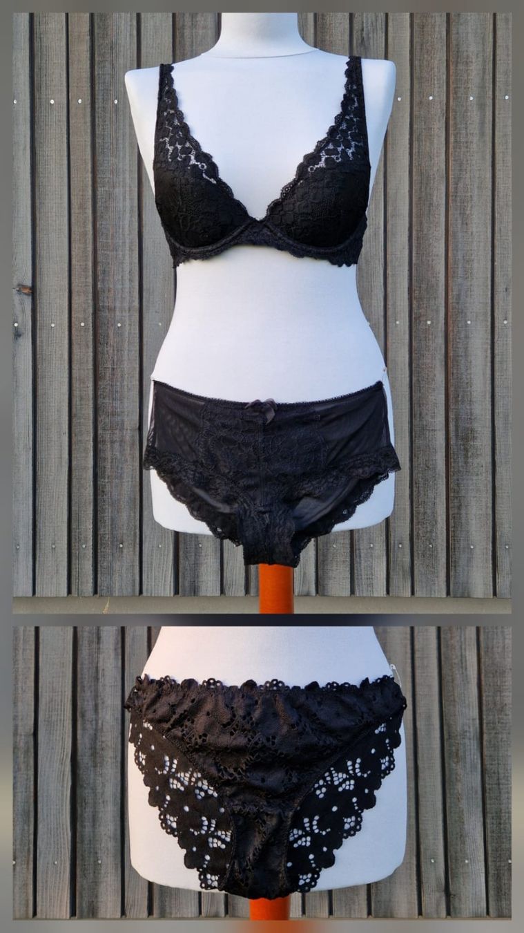 Altra biancheria intima: Spitzen BH 75A und 2x Spitzen Slips S Grösse M – Usato da Wikon venduto da Gizmozilla 1