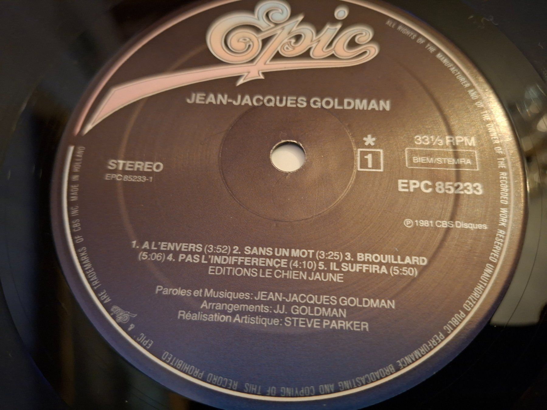 Schallplatten: Jean - Jacques Goldman - 1981 – Gebraucht aus Bernex von Wannabehasbeen01 4