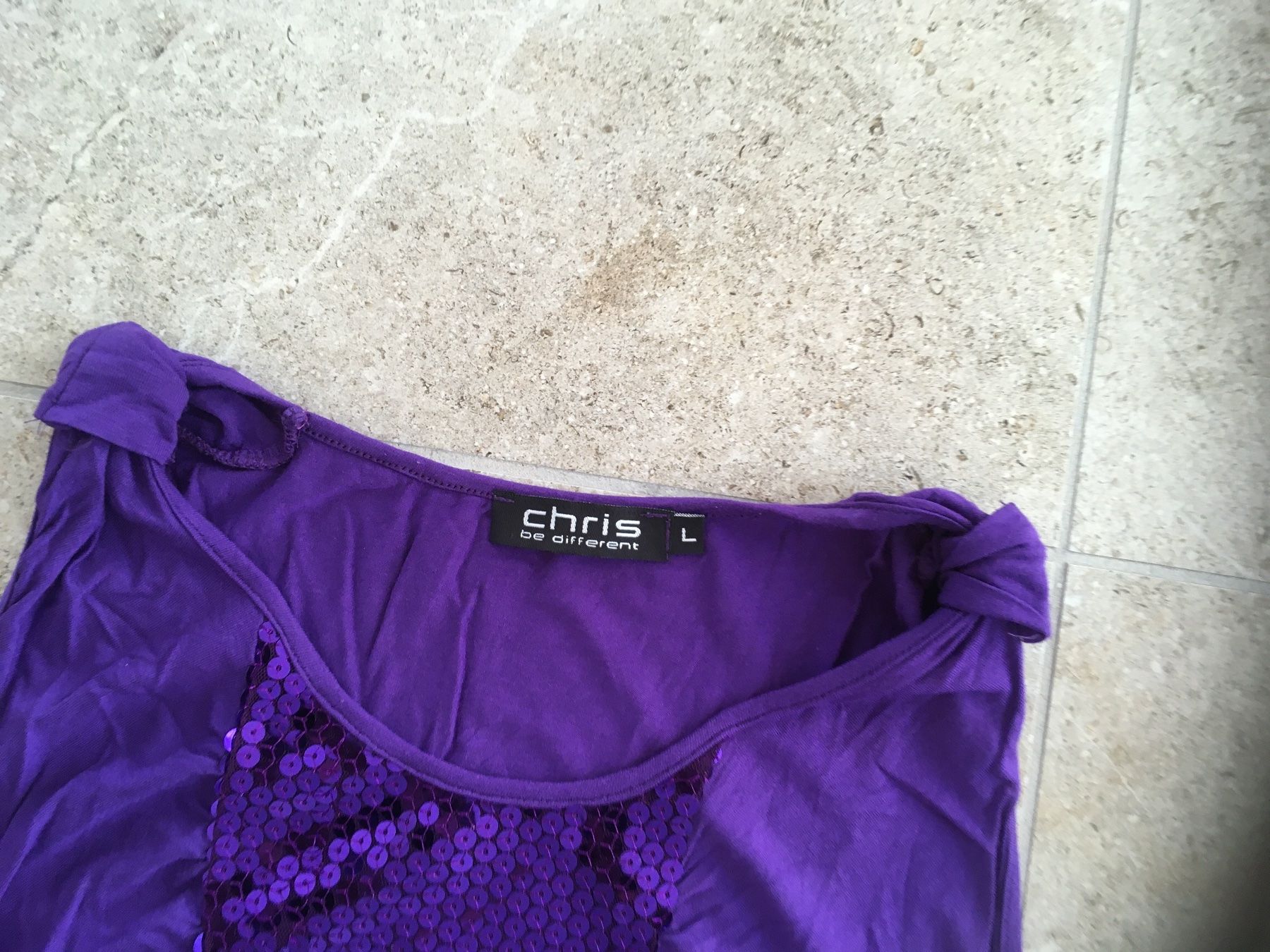 Tops: Sommer Glitzer Top Gr. L lila – Neu (gemäss Beschreibung) aus Gächlingen von Tara_devi 1