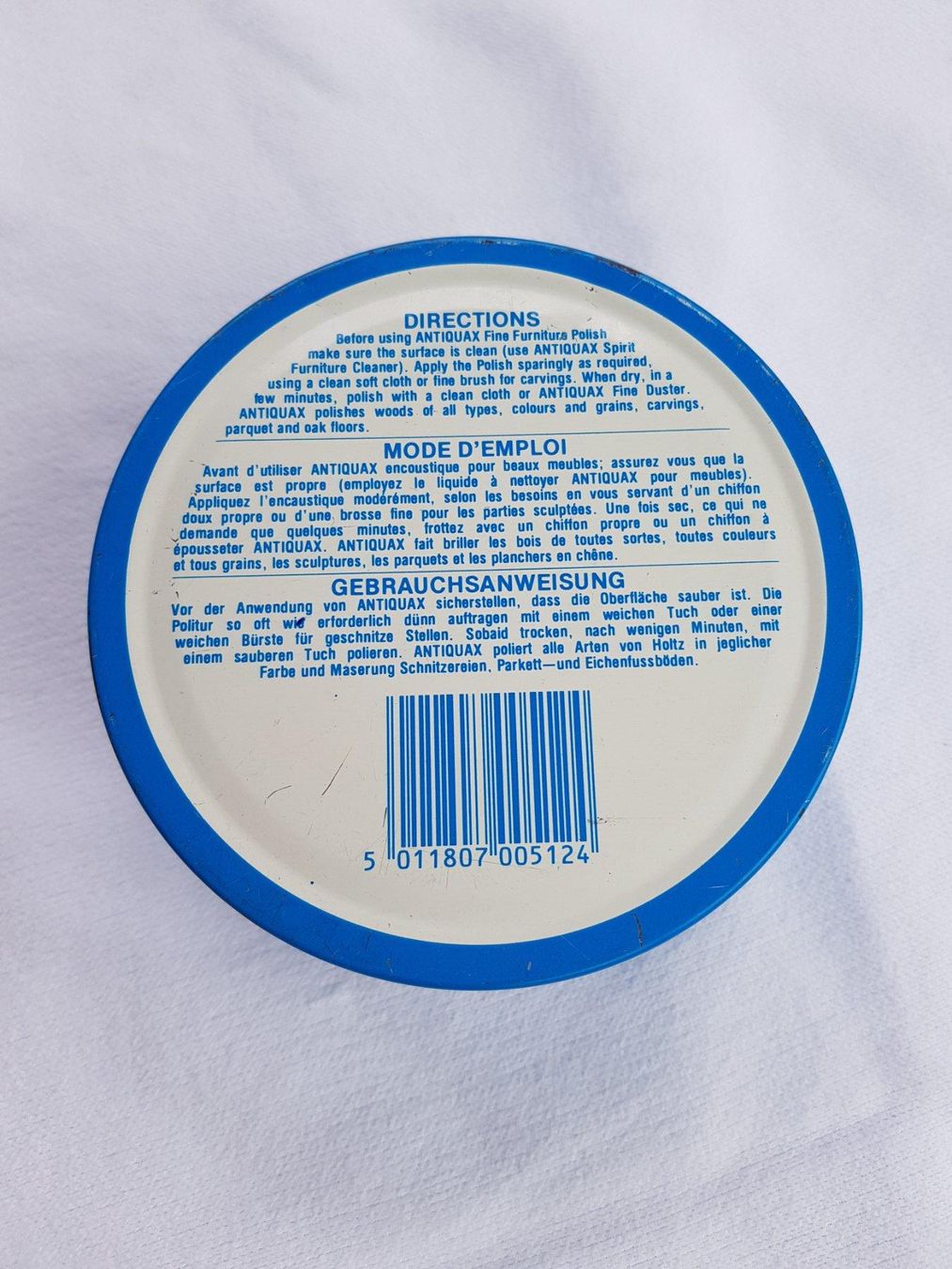 Behälter & Ähnliches: Vintage Blechbüchse "ANTIQUAX" – Gebraucht aus Näfels von SuEdHe 1