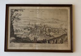 Ancienne gravure de la ville de Bienne