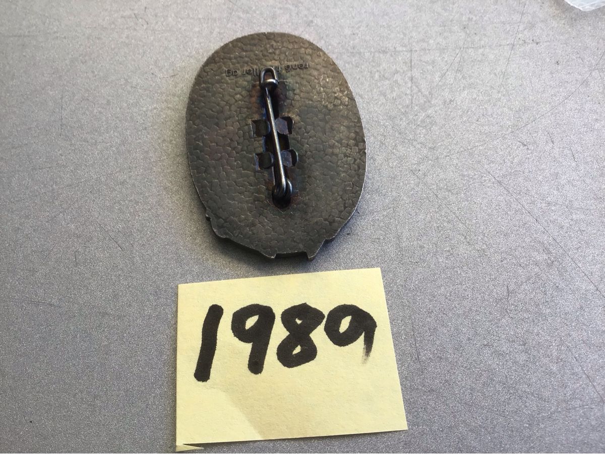 Basler Placchette & Badge: Baslerfasnachtsplaketten 1989 Silber – Usato da Arlesheim venduto da printz01 1