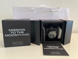 SWATCH X OMEGA Mission tho the Moonphase SNOOPY black NEW !