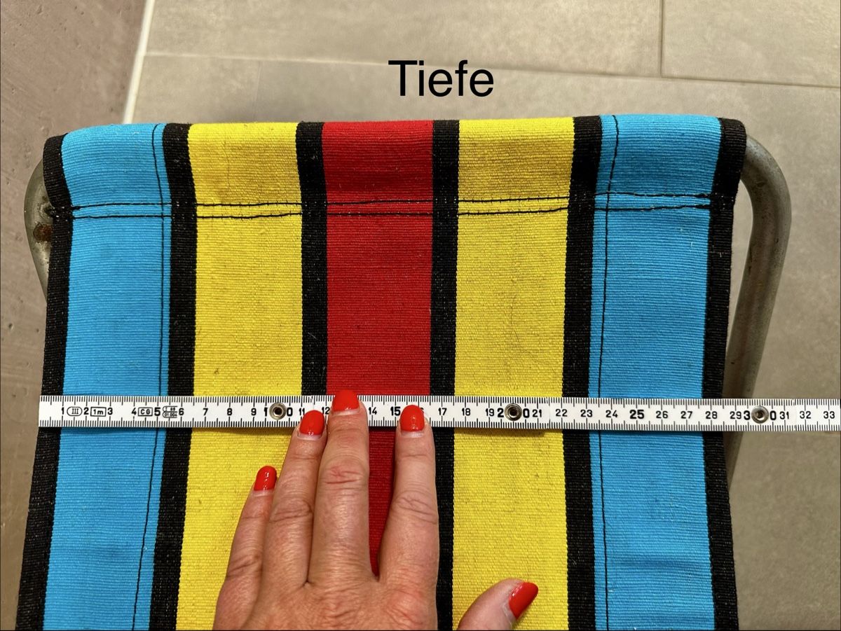 Tabourets: Retro Campingstuhl - neuer Bezug – D'occasion à Eschenbach LU par Mauz77 5