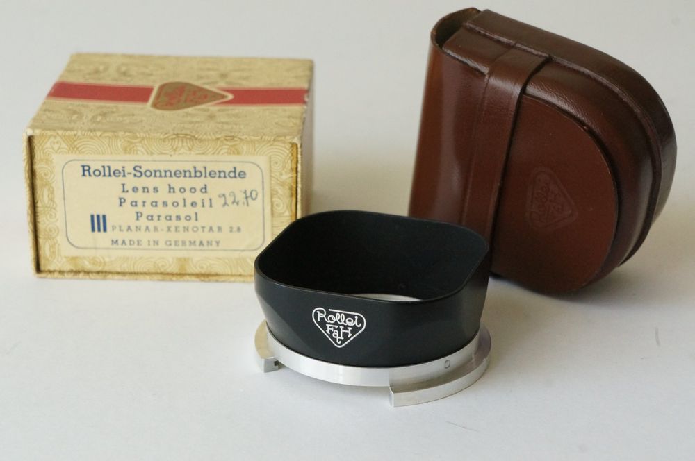 Pare-soleil Baïonnette Rolleiflex avec sa boîte d