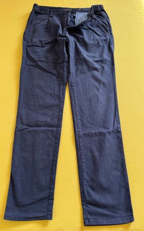 MASSIMO DUTTI FREIZEITHOSE, GR.40, BLAU, JOGGER FIT, HERBST