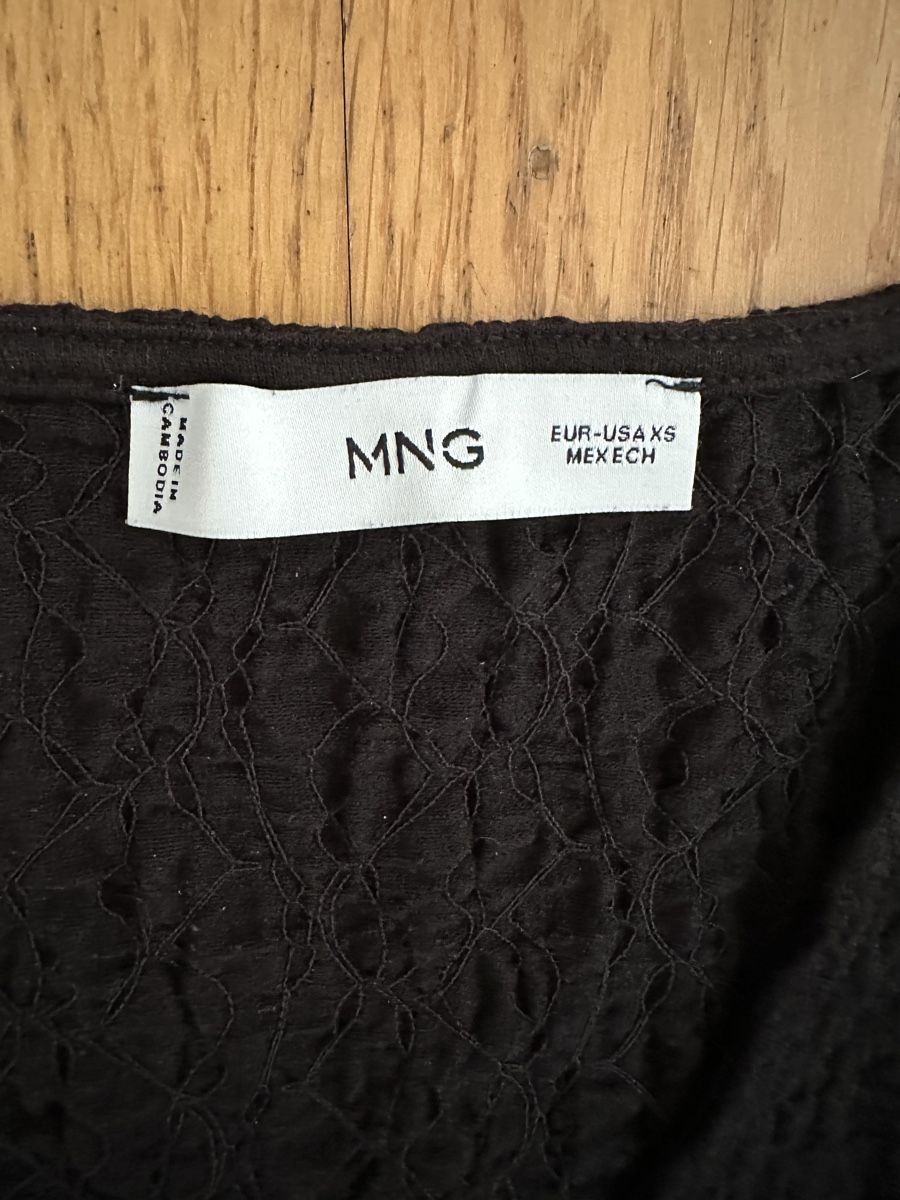 Mango Top: MANGO Top / Tanktop mit Struktur | Gr. XS | Schwarz – Nuovo (secondo la descrizione) da Dietikon venduto da vickydrum 3