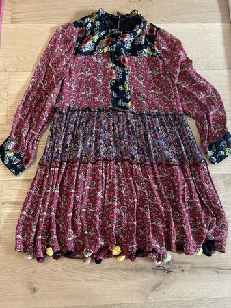 Zara, robe style ethnique, viscose mélangé, taille M