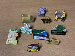 10 Stk. Pin - Trisa, Raiffeisen, TopTip, do it, waro etc.
