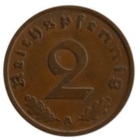 Deutschland - 2 Reichspfennig - 1937 - A