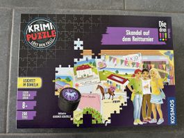 Die drei!!! Krimi Puzzle - Skandal auf dem Reitturnier!