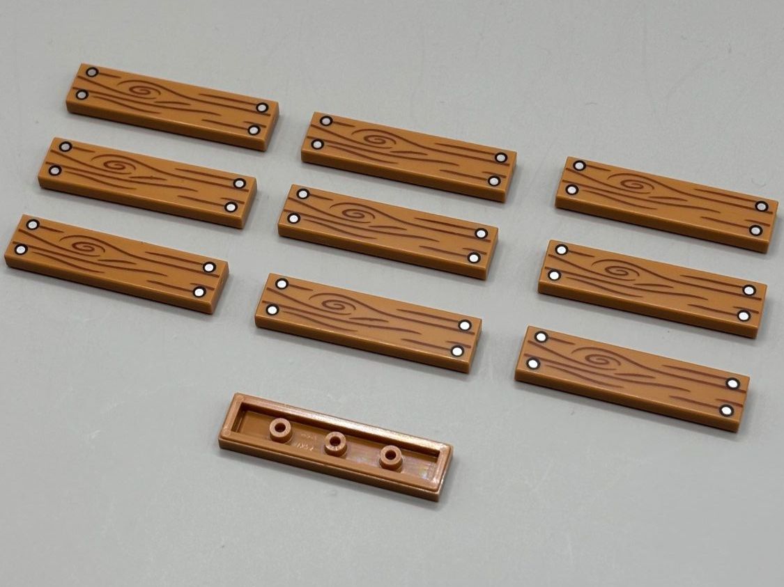 Lego Baukästen: 10 Stk. Lego Tile 1x4 mit Holzmuster NEU – Neu (gemäss Beschreibung) aus Lengnau AG von Chefe43 1