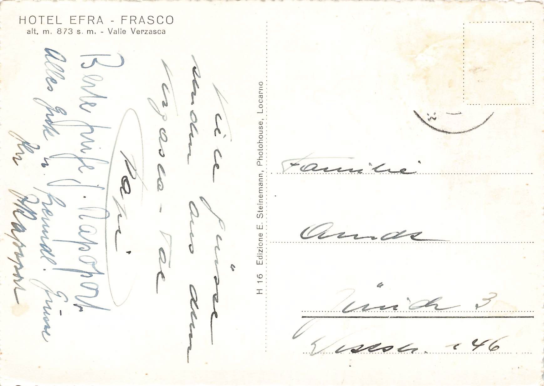 Cartoline postali: Frasco Verzasca TI G – Usato da Biasca venduto da Blenio71 1