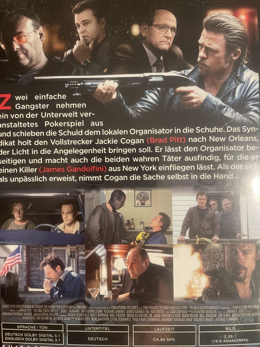 Tutti i DVDs: Killing them softly, Pokern mit Brad Pitt – Usato da Winterthur venduto da machmaschine 1