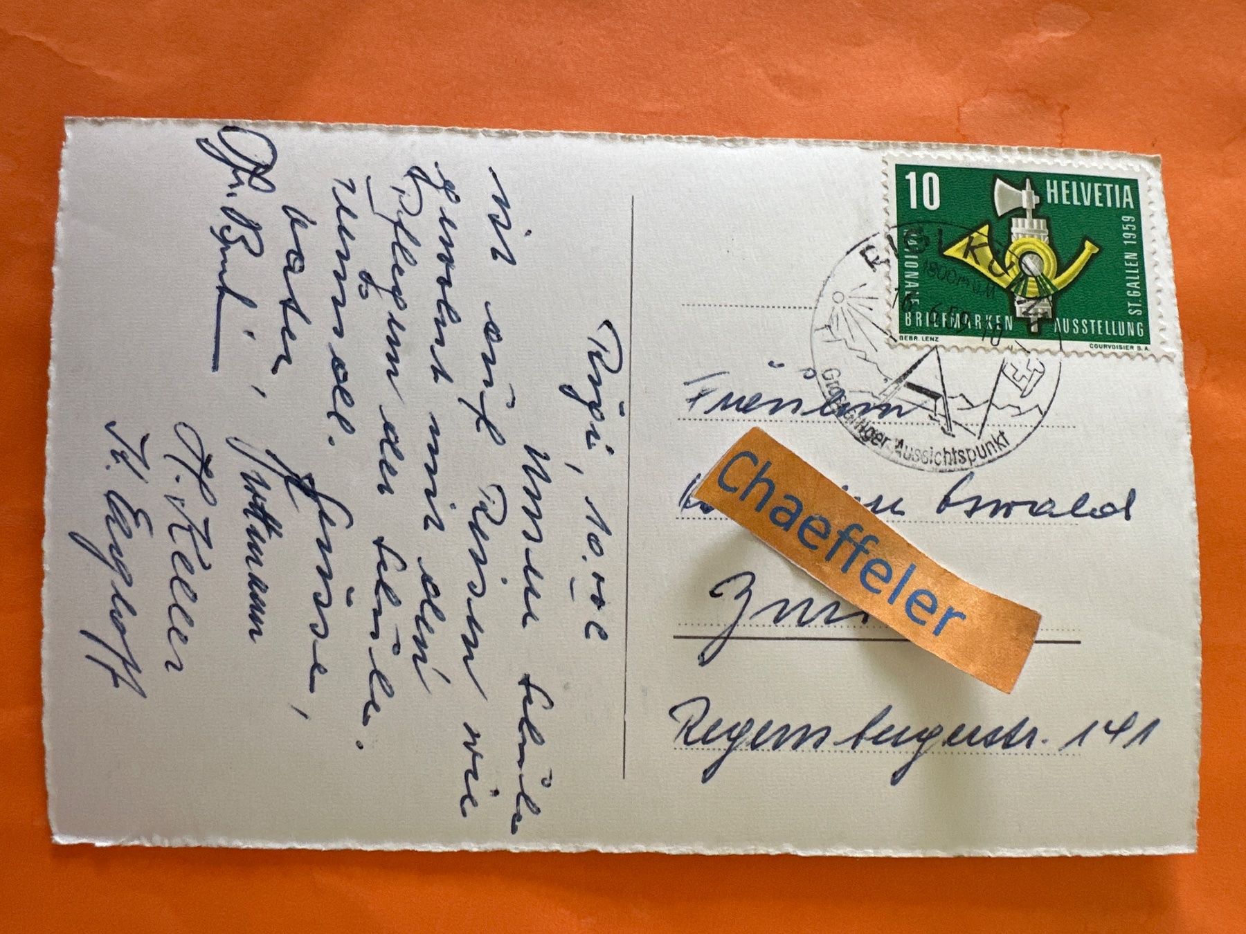 Cartes postales: 1959 Rigi - Kulm – D'occasion à Zürich par Chaeffeler 1