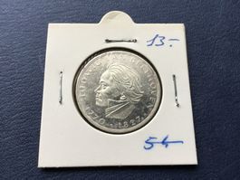 5 DM Silbermünze Ludwig van Beethoven 1970 VZ ++