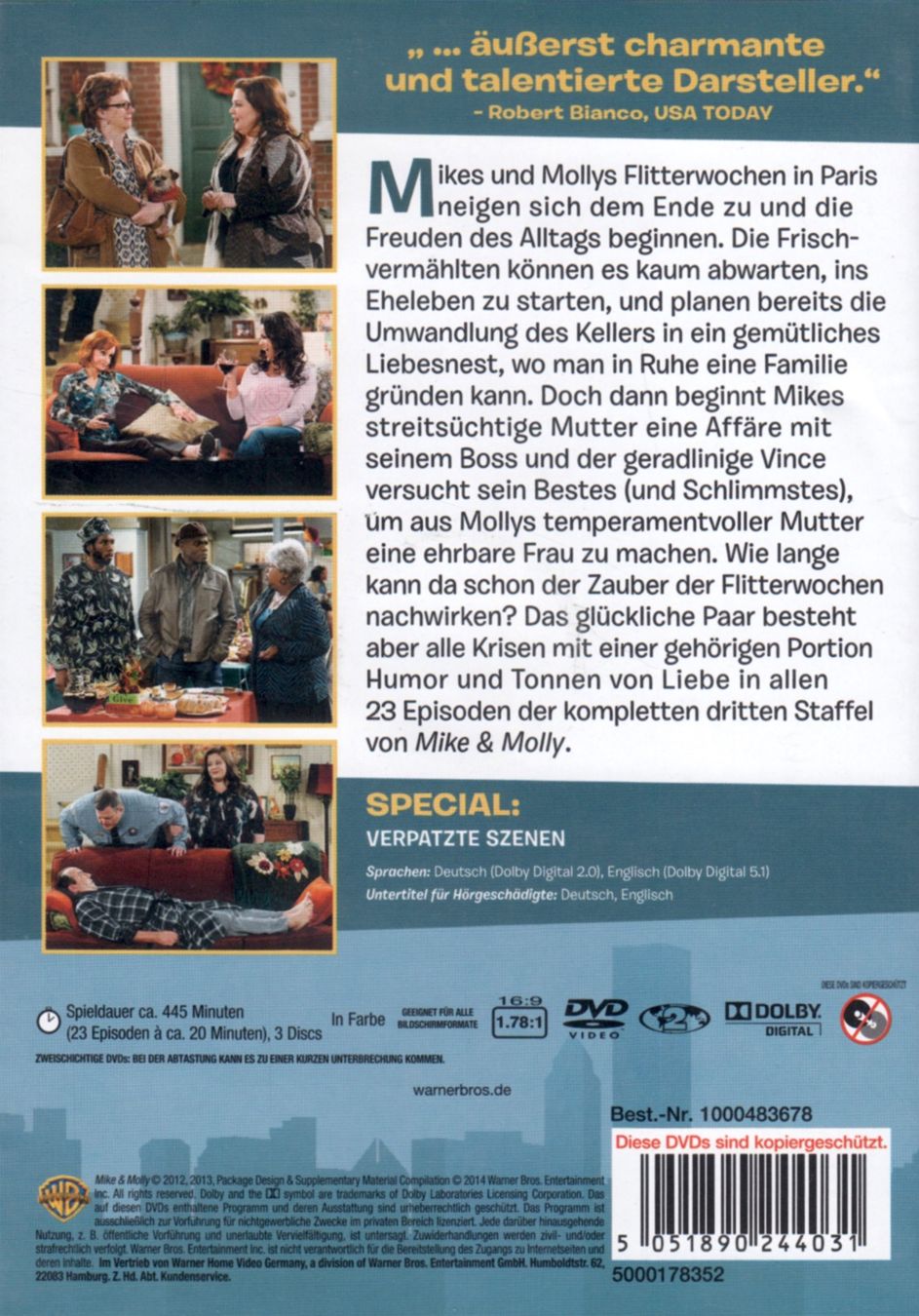 Tutti i DVDs: DVD: Mike & Molly - Die komplette dritte Staffel – Usato da Tägerig venduto da fil_f8k6 1