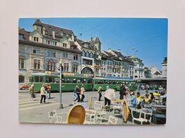 AK Bahnen Basel Barfüsserplatz alt