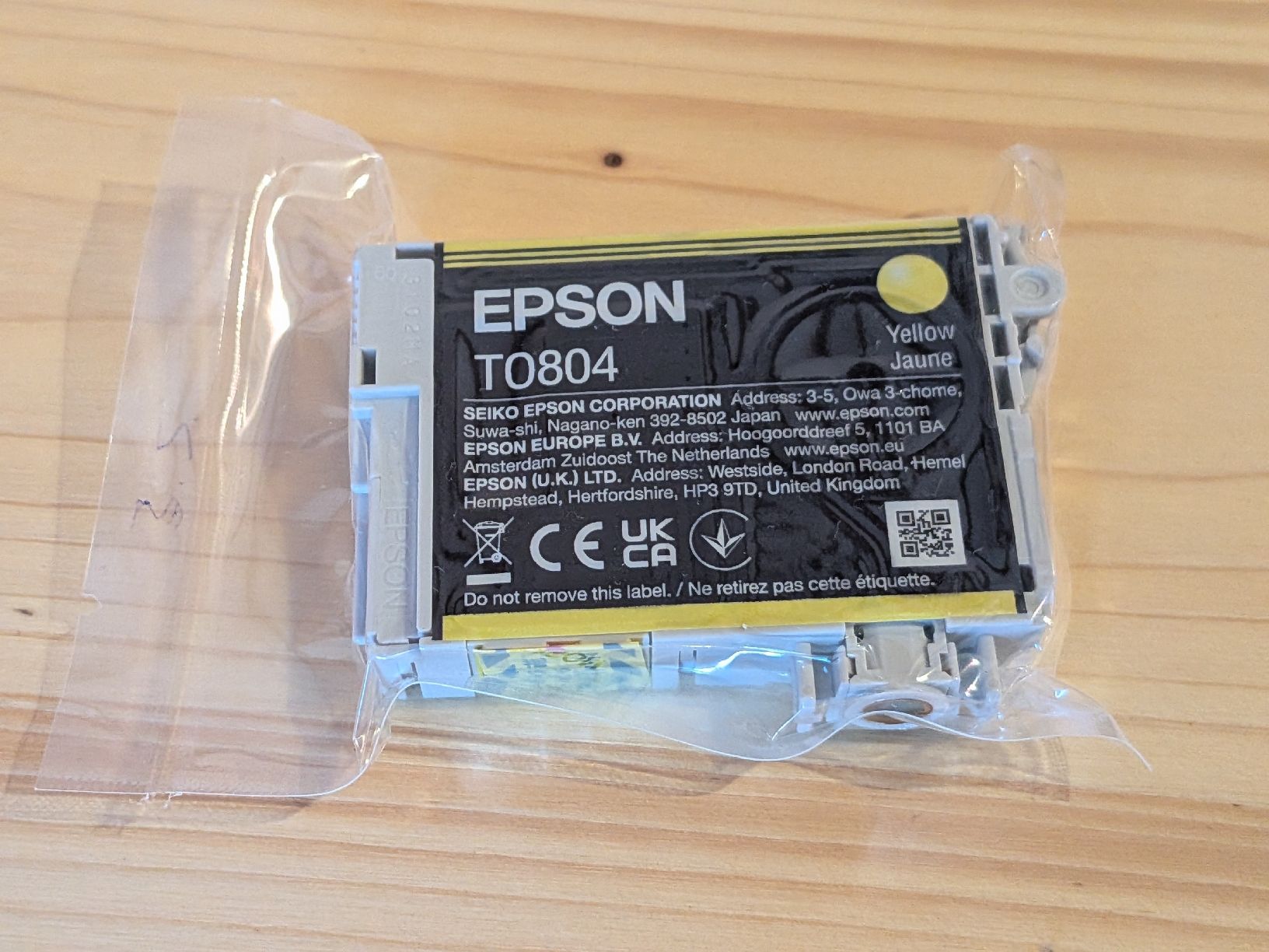 Epson Cartucce per stampanti & toner: Druckerpatrone: Epson T0804 Yellow – Nuovo e nell'imballaggio originale da Schötz venduto da pemali