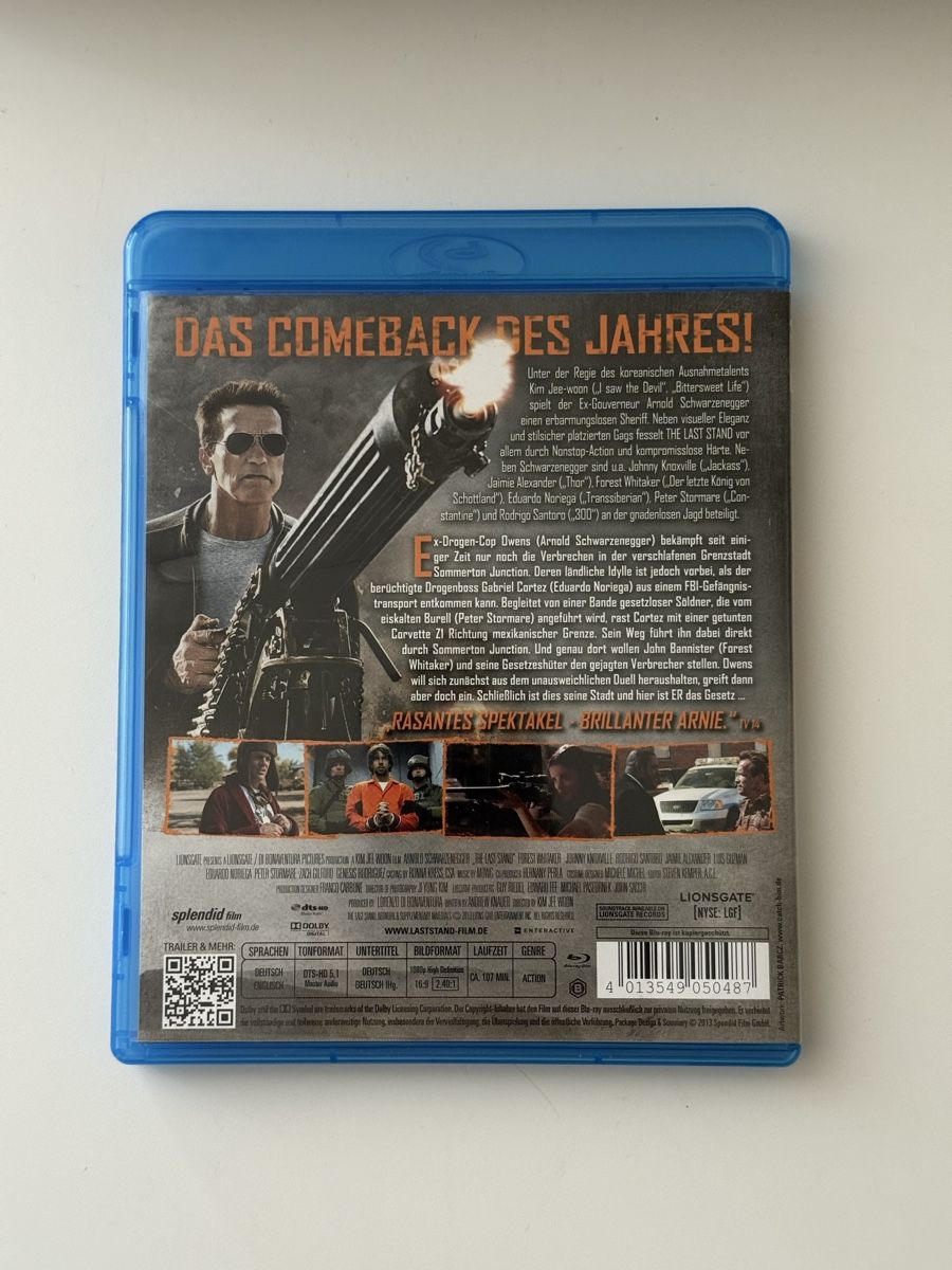 Tutti i DVDs: Last Stand Blu-ray Schwarzenegger – Usato da Uster venduto da AlabasterOne 1