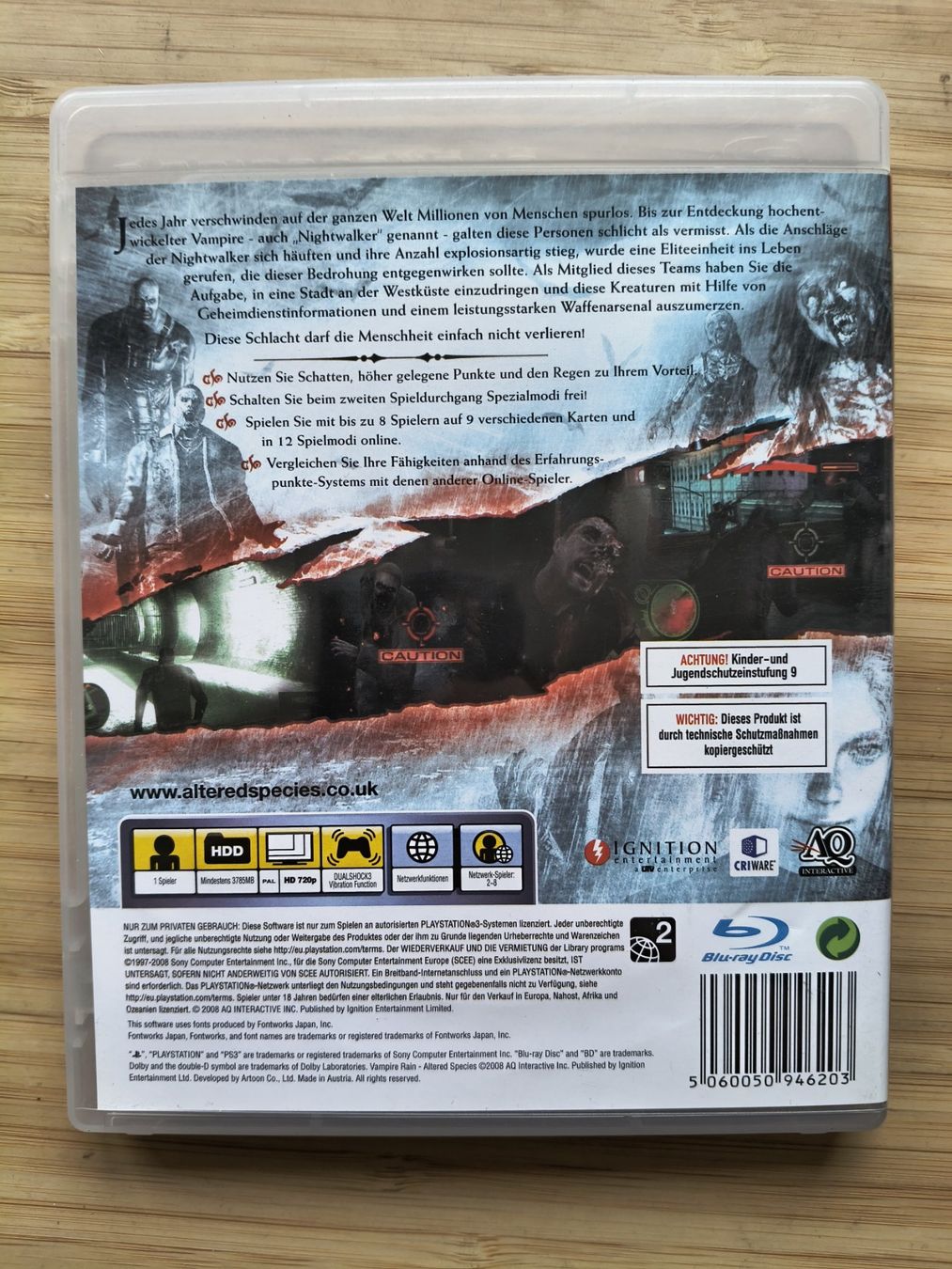 Spiele: Vampire Rain: Altered Species (PS 3) – Gebraucht aus Riedholz von ste_96cd 1