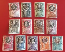 VATIKAN SATZ PÄPSTE ERBAUER VON ST. PETER 1953** POSTFRISCH