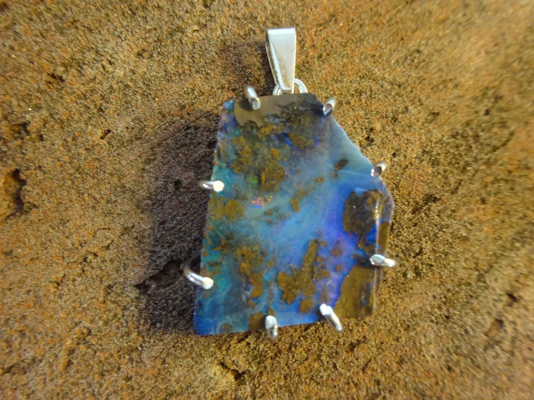 Ciondoli: Opal Anhänger S925 / Australien – Usato da Esslingen venduto da FetteSchnecke 1