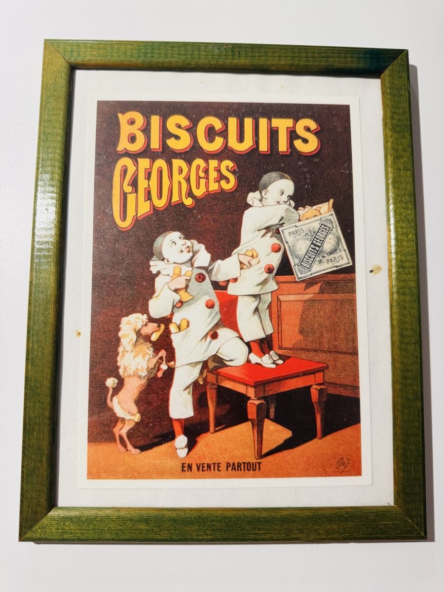 Foto & Immagini: Vintage Biscuits Georges Advertisment with frame en vente – Usato da Kloten venduto da jan_xn8f