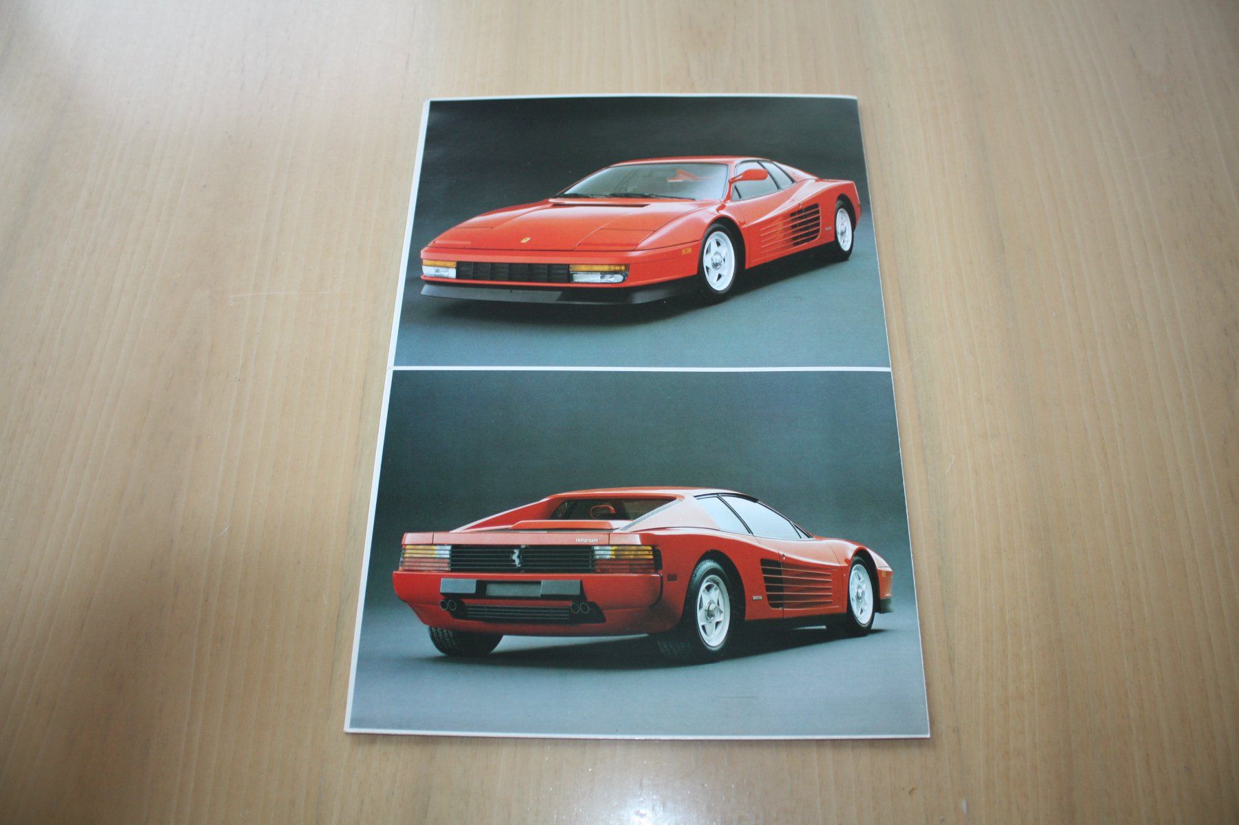 Ferrari Documenti: Ferrari Mono Specchio Testarossa Prospekt 10/1984 – Usato da Wikon venduto da erwin400 4