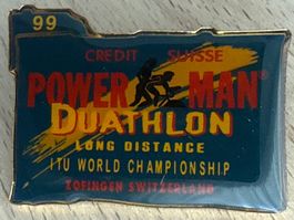 Pin Duathlon Power Man ITU World Championship 1999 Switzerla